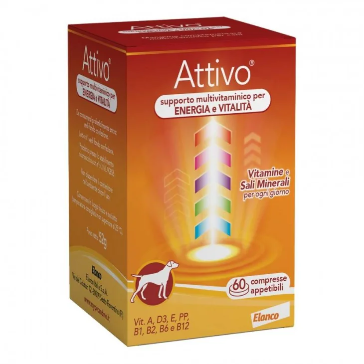 Elanco Attivo Tabs Integratore Multivitamico per Cani