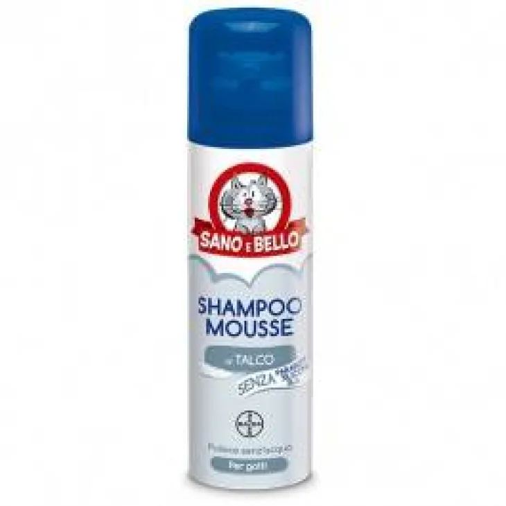 Bayer Sano e Bello Shampoo Mousse Detergente per Gatti