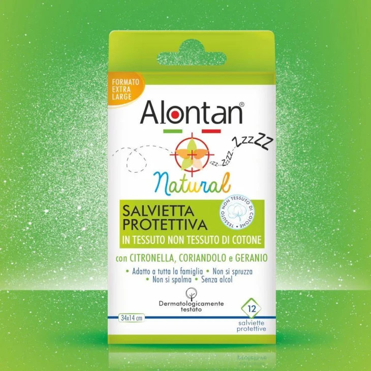 Alontan Natural Salvietta Protettiva Antizanzare