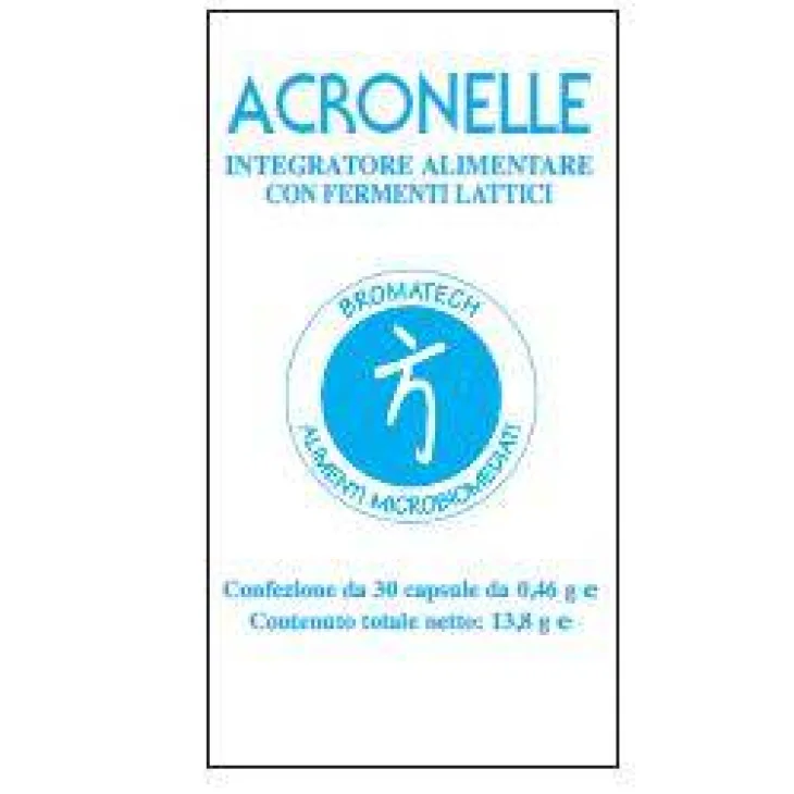 Bromatech Acronelle Integratore Fermenti Lattici 30 capsule