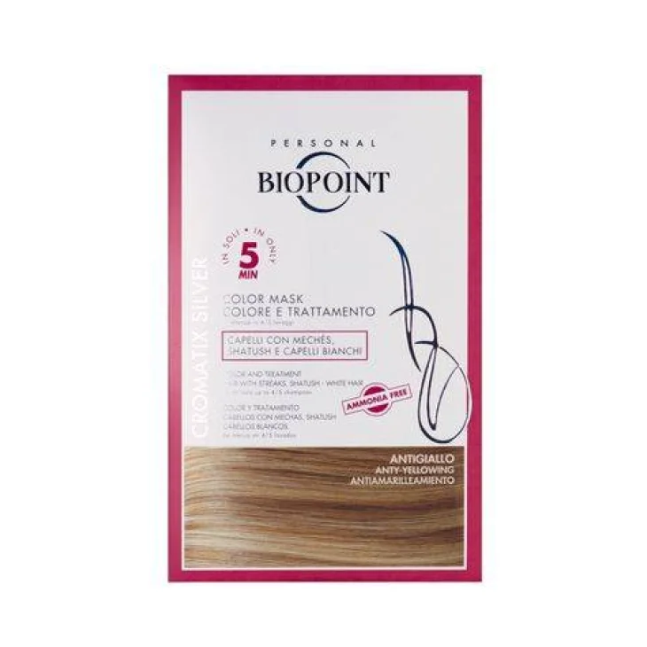 Biopoint Color Mask Cromatic Silver Maschera per Capelli Antigiallo
