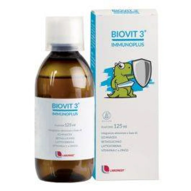 Biovit 3 Immunoplus Sciroppo Integratore per le Difese Immunitarie dei Bambini 125 ml