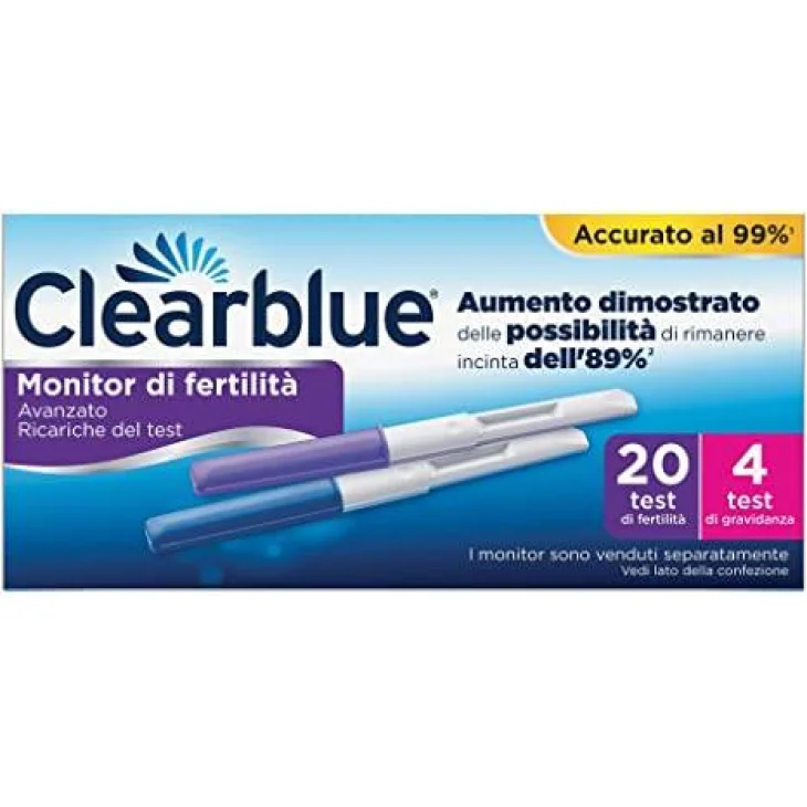 Clearblue Stick Fertilità Test Ovulazione 20 sticks + 4 test