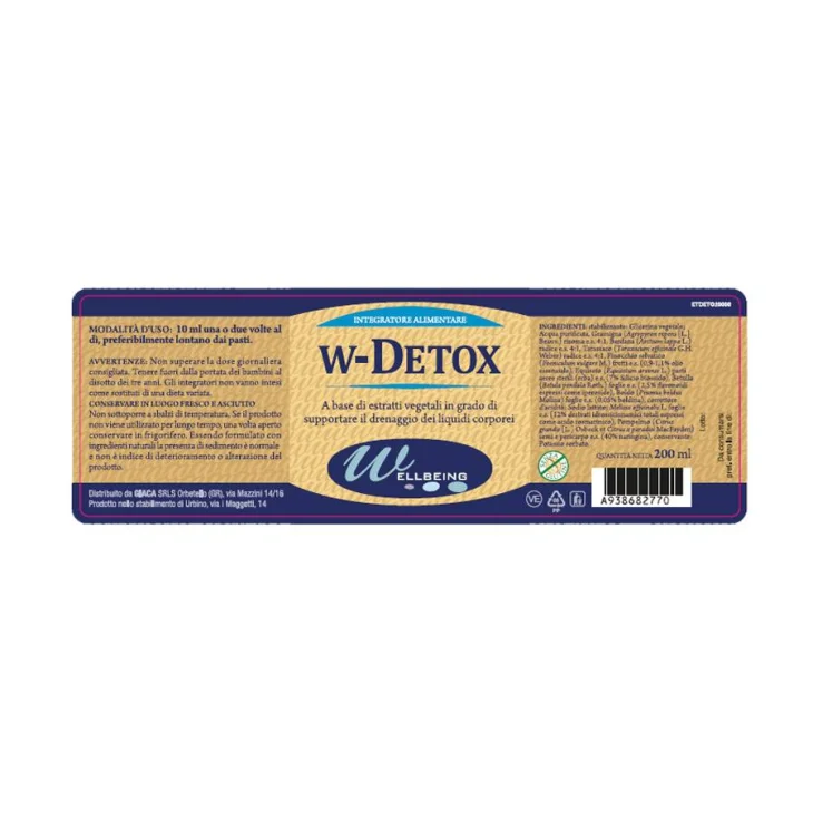Wellbeing W Detox Integratore Drenante 200 ml