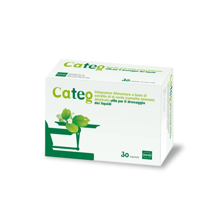 Sofar Categ Estratto Tè Verde Integratore Drenante 30 capsule