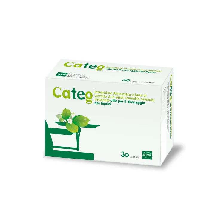 Sofar Categ Estratto Tè Verde Integratore Drenante 30 capsule