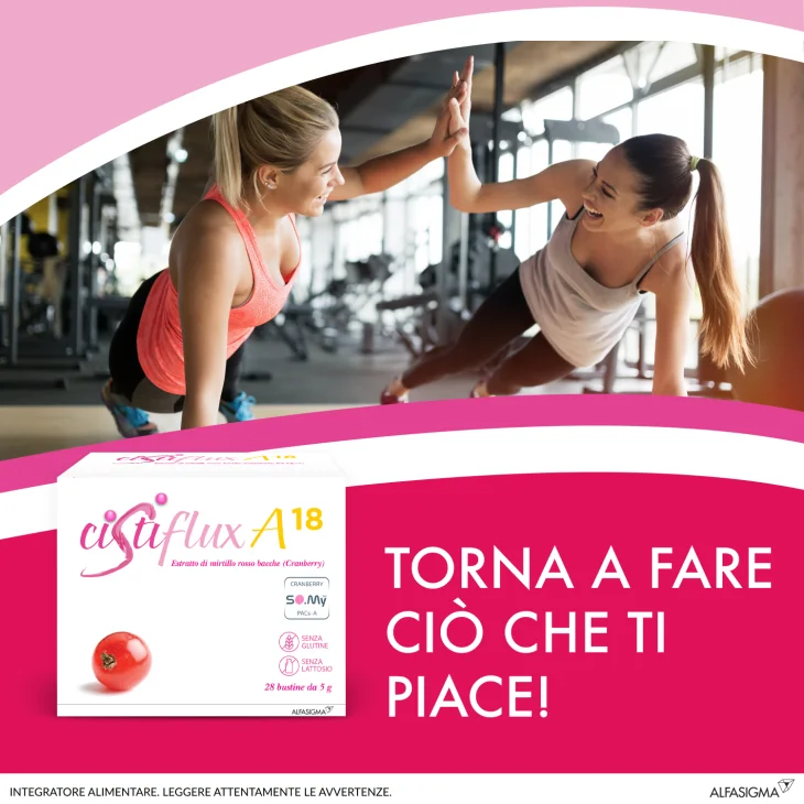Cistiflux A 18 28 Bustine Integratore per le Vie Urinarie