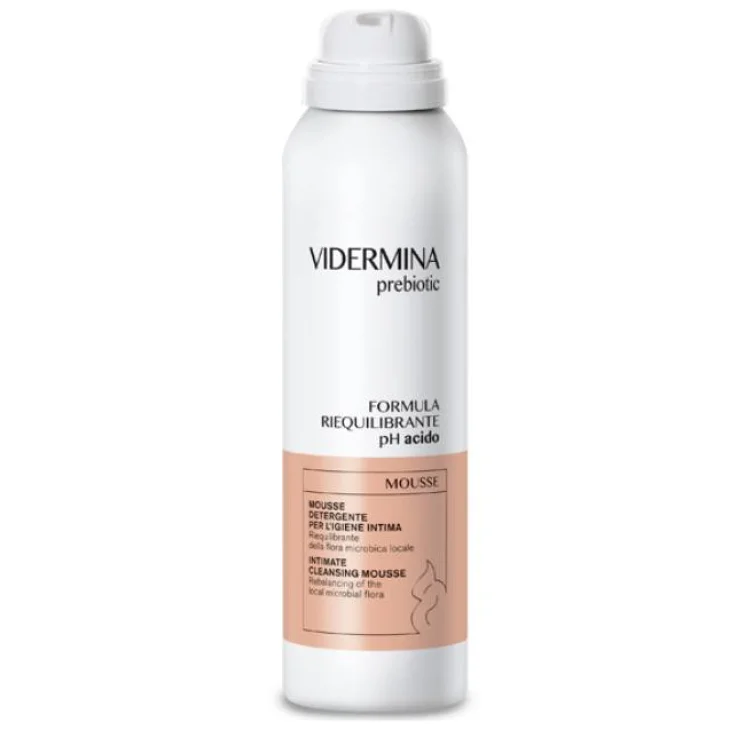Ganassini Vidermina Prebiotic Mousse per la detersione intima 150 ml