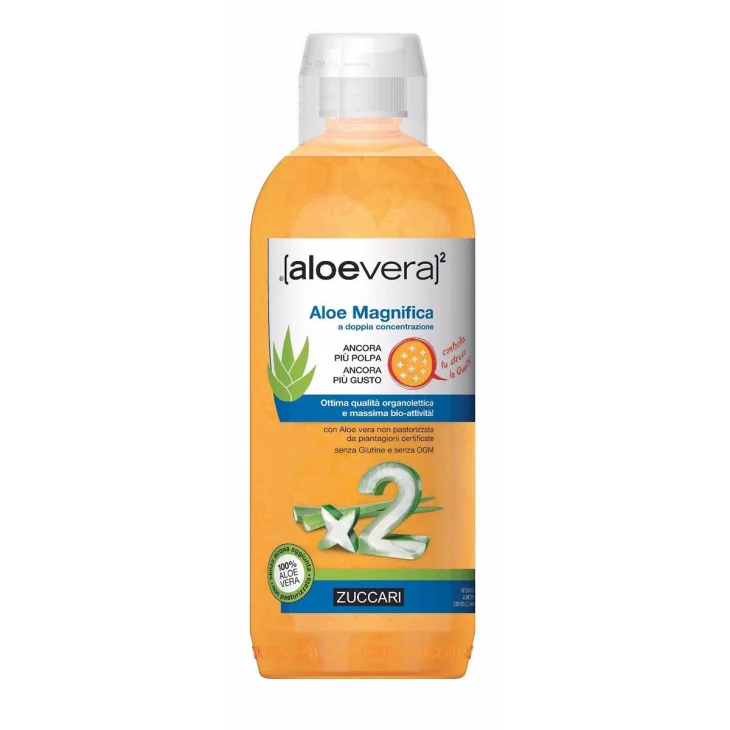 Zuccari Aloe Vera 2 Succo Puro Aloe Magnifica Integratore Depurante