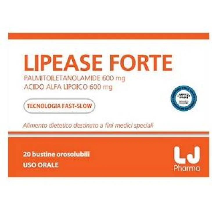 LJ Pharma Lipease Forte Integratore per Disturbi Neuroinfiammatori