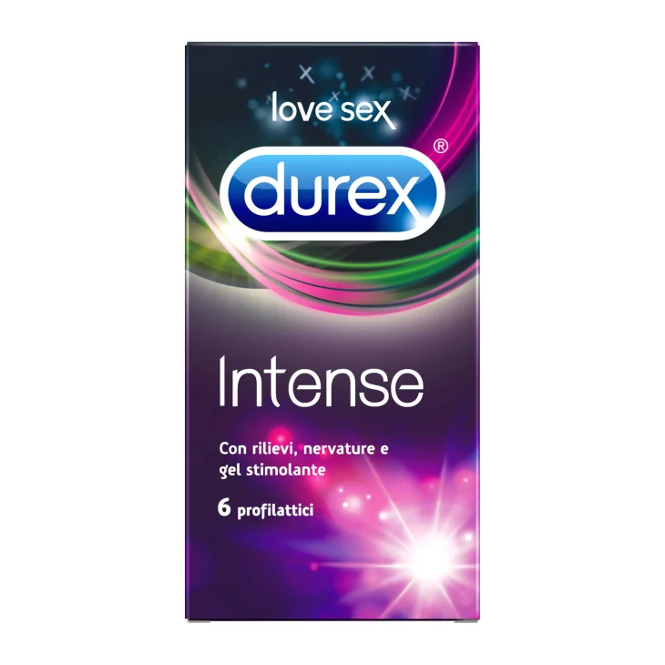 Durex Preservativi Intense Orgasmic Stimolanti Orgasmo 6 pezzi