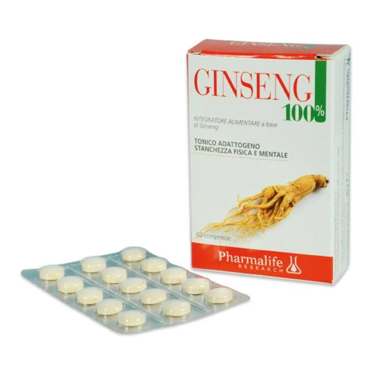 Pharmalife Research Ginseng 100% Integratore tonico 60 compresse