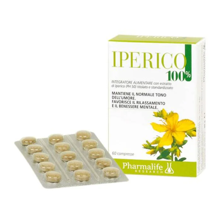 Pharmalife Research Iperico 100% Integratore per mantenere il buon umore 60 compresse