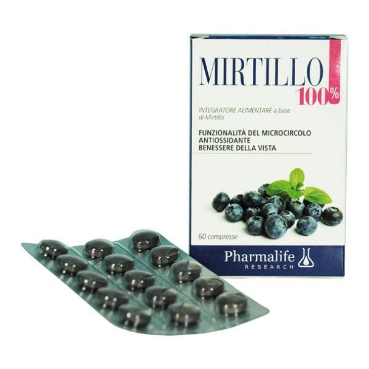 Pharmalife Research Mirtillo 100% Integratore per il microcircolo 60 compresse