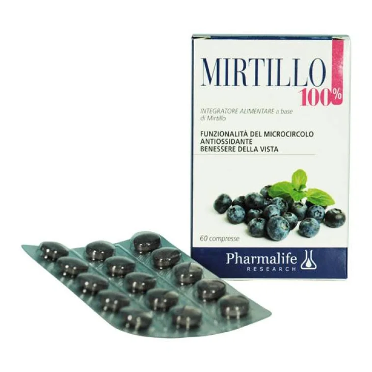 Pharmalife Research Mirtillo 100% Integratore per il microcircolo 60 compresse