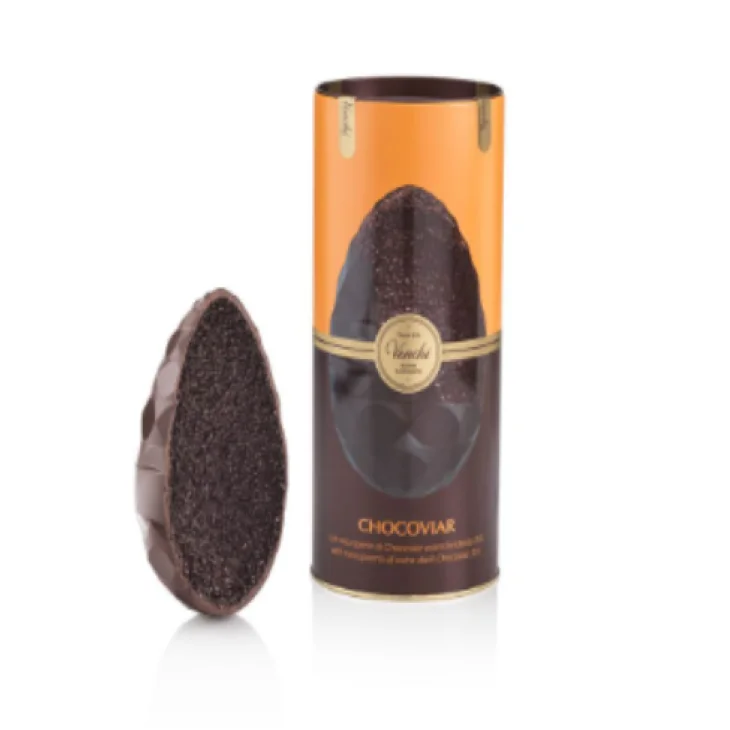 Venchi Uovo di Pasqua Chocaviar 75% Fondente Senza Glutine 350 g