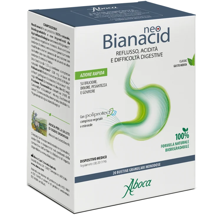 Aboca Neobianacid Reflusso Acidit&agrave; e Difficolt&agrave; Digestive 20 bustine