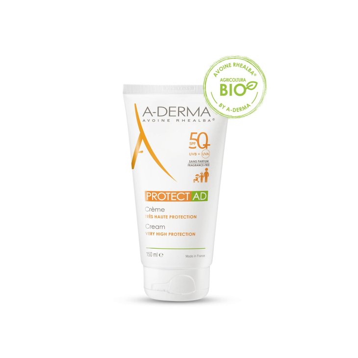 A-Derma Protect AD Crema Solare Viso Protezione Solare SFP 50+