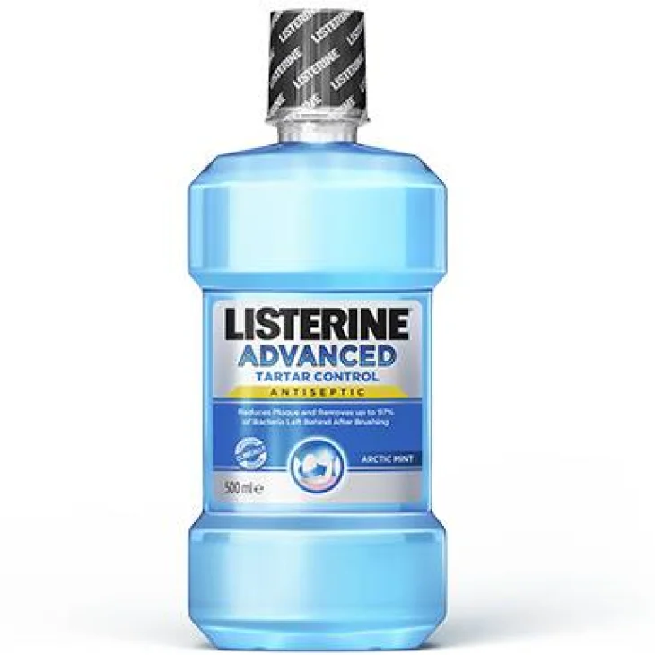 Listerine Advanced Tartar Control Collutorio antitartaro alla Menta Artica 500 ml