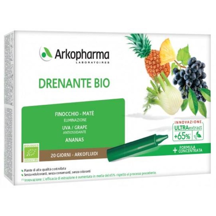 Arkopharma Arkofluidi Integratore drenante Bio 20 Fiale