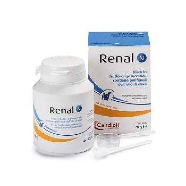 Candioli Renal N Integratore per la buona funzionalità intestinale dei gatti 70 g
