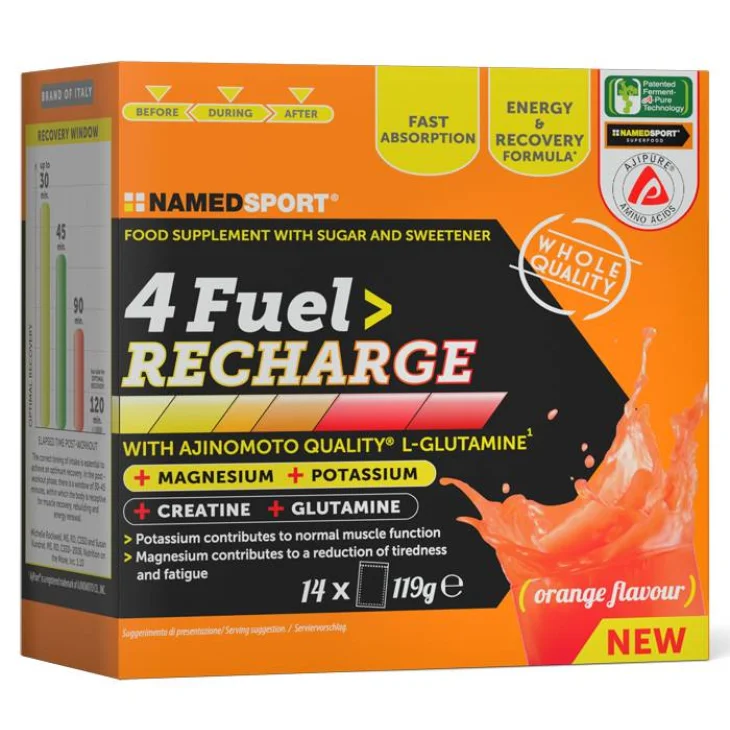 Named Sport 4 Fuel Recharge Integratore Energizzante per Sportivi 14 bustine