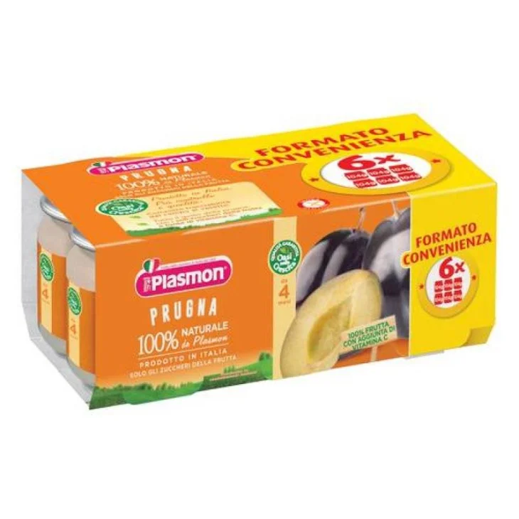 Plasmon Prugna Omogeneizzato 6 x 104 g