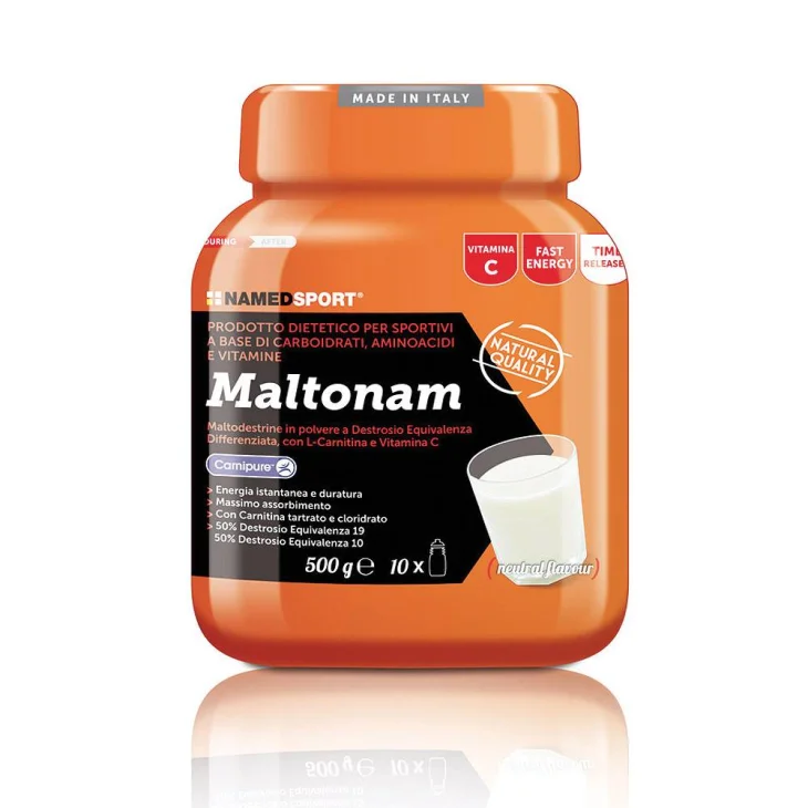 Named Sport Maltonam Polvere Integratore di Maltodestrine per Sportivi 500 g