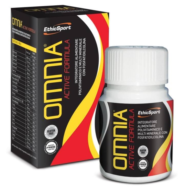 EthicSport Omnia Active Formula Integratore di Vitamine e Minerali per Sportivi 45 compresse
