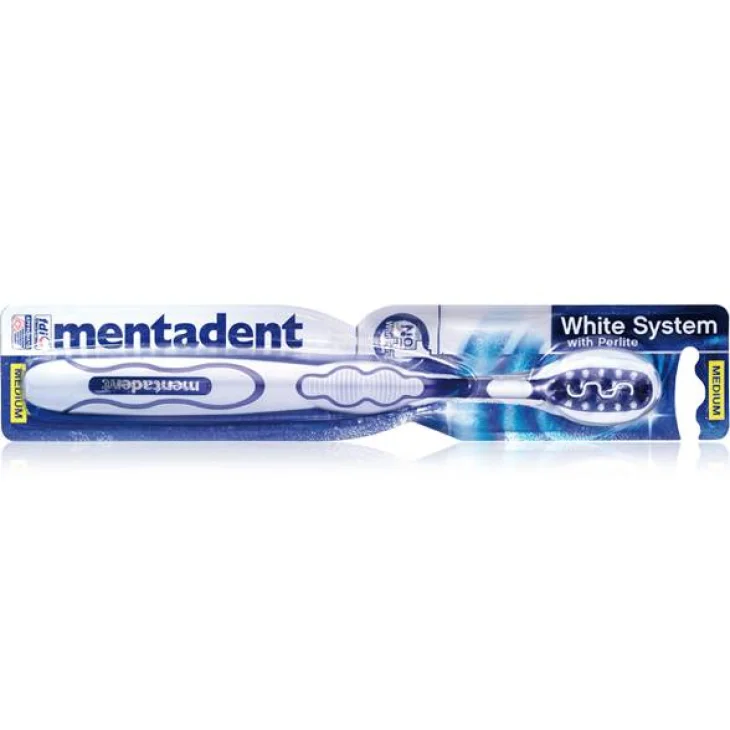 Mentadent White System Spazzolino con effetto sbiancante 1 Pezzo