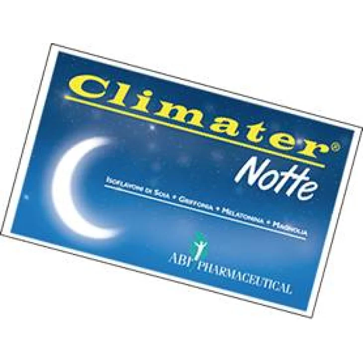 Abi Pharmaceuticals Climater Notte Integratore contro l'Insonnia in Menopausa