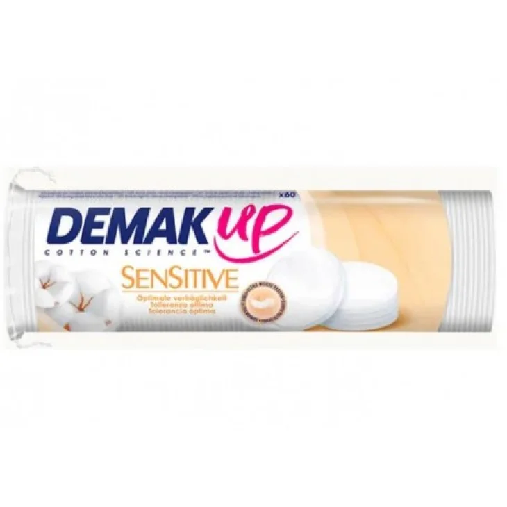 Demak'up Sensitive Dischetti Struccanti In Cotone 60 Pezzi