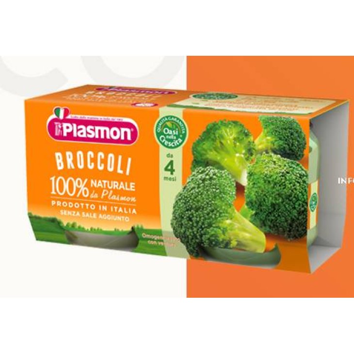 Plasmon Broccoli 100% Naturale Omogeneizzato 2 x 80 g
