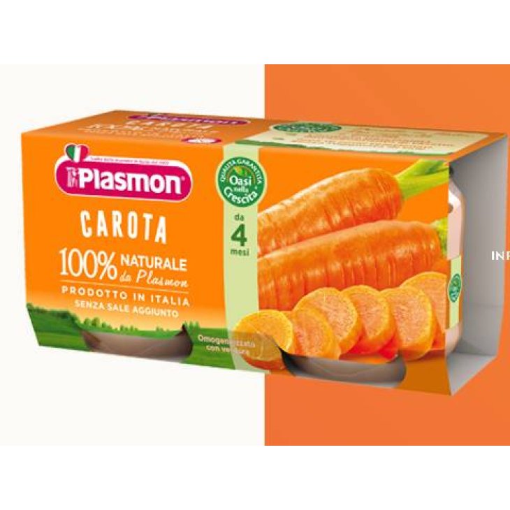 Plasmon Carota 100% Naturale Omogeneizzato 2 x 80 g