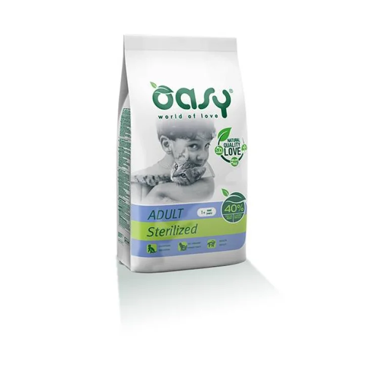 Oasy Adult Sterilized Pollo Cibo secco per gatti sterilizzati 1,5 kg