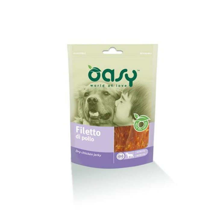 Oasy Filetto di Pollo Snack per Cani 100 g