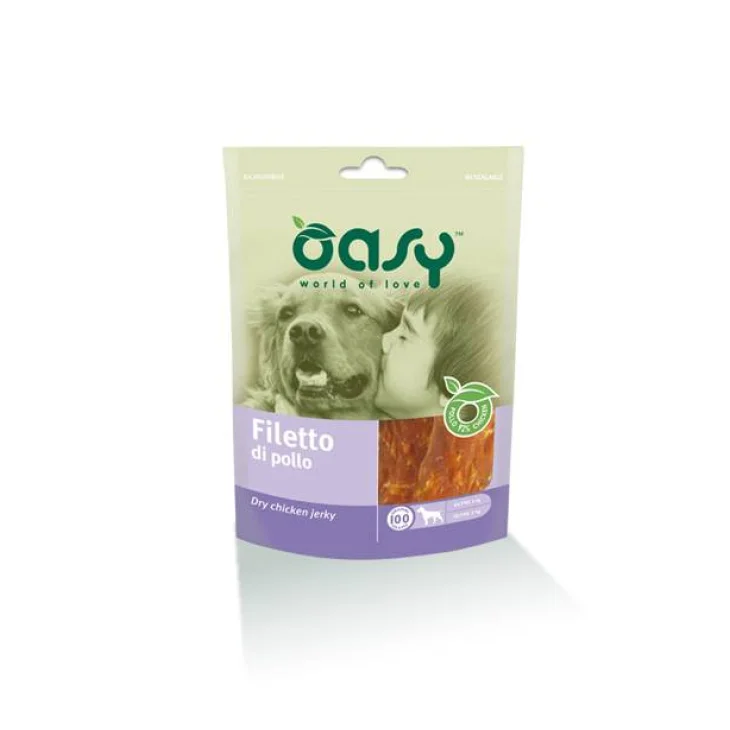 Oasy Filetto di Pollo Snack per Cani 100 g