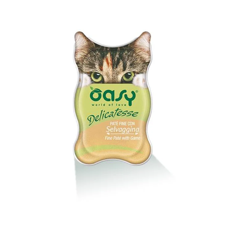 Oasy Delicatesse Patè per Gatti gusto selvaggina 85 g