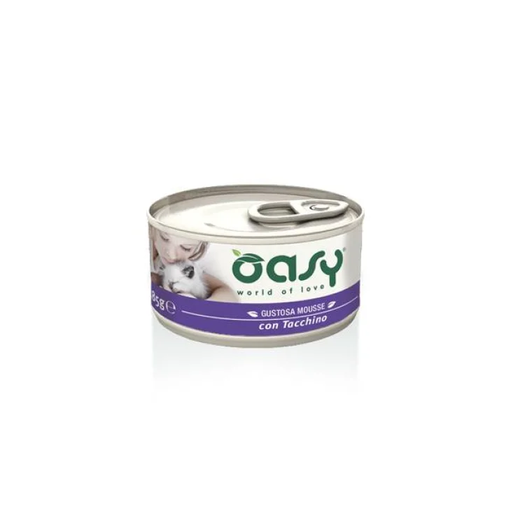Oasy Gustosa Mousse con Tacchino per gatti adulti 85 g