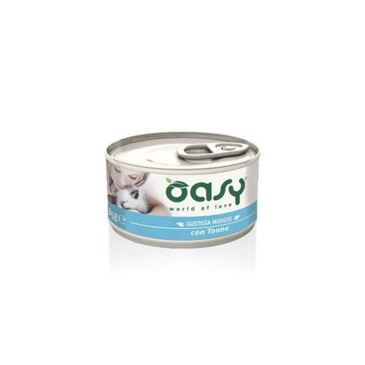 Oasy Gustosa Mousse con Tonno per gatti adulti 85 g