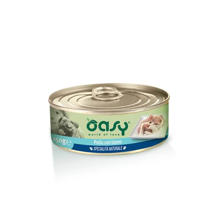 Oasy Pollo con Tonno Specialità Naturale Cibo per Cani 150 g