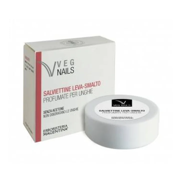 Erboristeria Magentina Veg Nails Salviettine Leva Smalto 15 pezzi