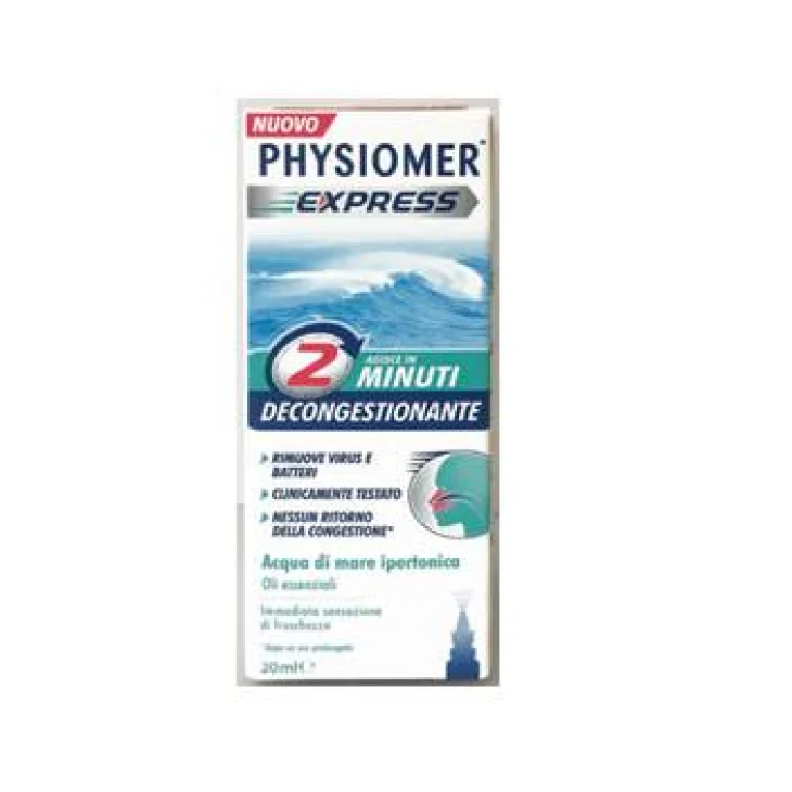 Physiomer Express Decongestionante Acqua di Mare Ipertonica