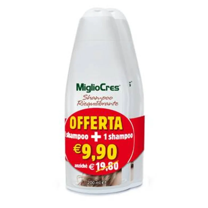 MiglioCres Shampoo Riequilibrante Formato Bipack