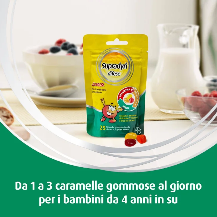 Supradyn Difese Junior Caramelle Gommose Integratore Difese Immunitarie