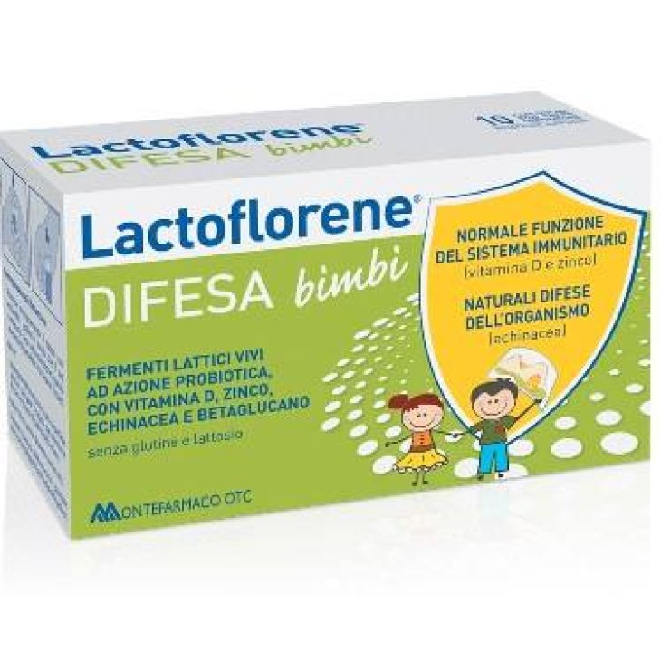 Lactoflorene Difesa Bimbi Integratore Fermenti Lattici per le Difese Immunitarie 10 flaconcini