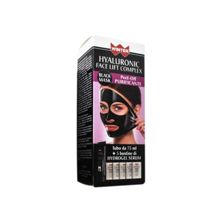 Winter Hyaluronic Face Lift Complex Black Mask Maschera Esfoliante