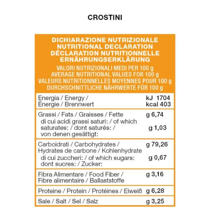 Il Pane di Anna Crostini senza glutine latte e uova 120 g
