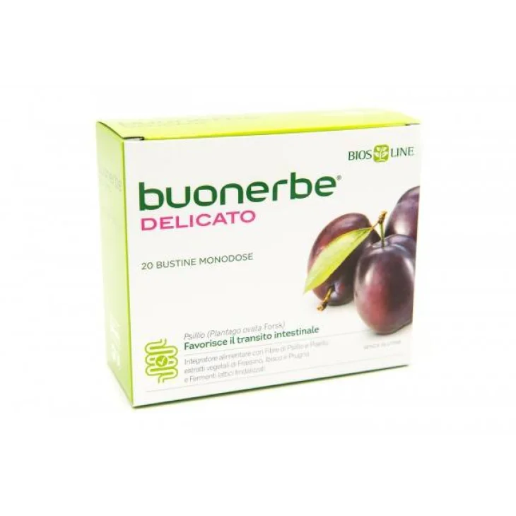 Bios Line Buonerbe Delicato Integratore Transito Intestinale 20 Bustine