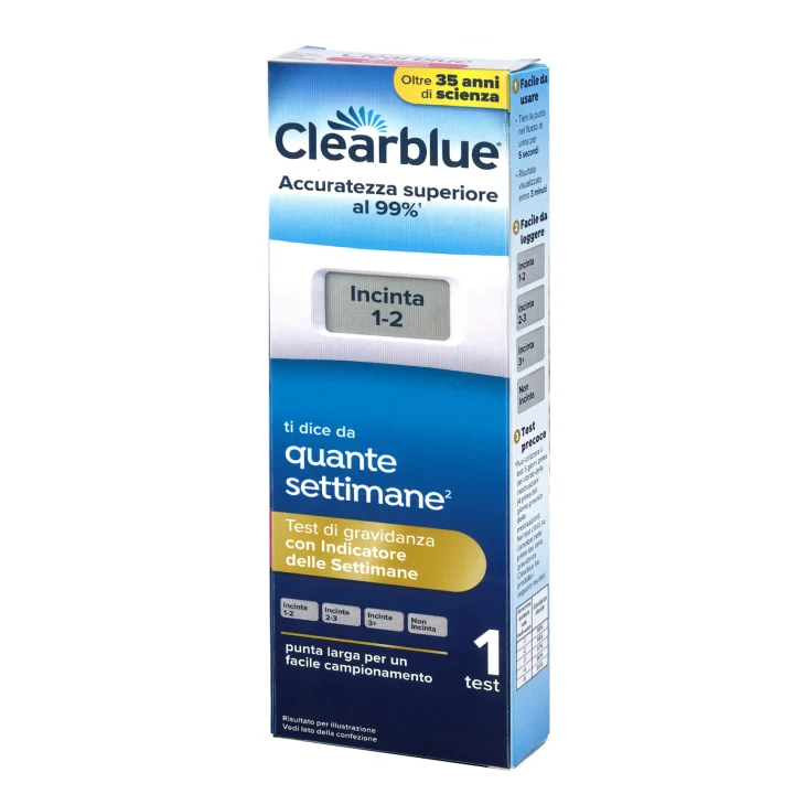 Clearblue Test di Gravidanza con Indicatore delle Settimane 1 pezzo